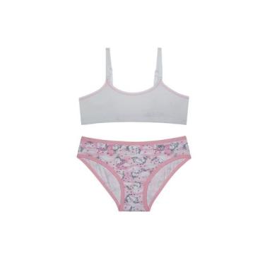 Imagem de Kit Top e Calcinha DelRio 49309 Infantil Estampas Cotton T. P/GG, GG, 