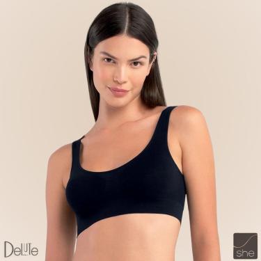 Imagem de Top Sem Bojo Costura Regata Microfibra Academia Fitness-Feminino