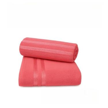 Imagem de Toalha de Banho e Rosto 100% Algodão, Absorção Rápida, Conforto para Uso Diário, Ideal para Casa e Academia (ROSA,KIT 2 BANHO + 2 ROSTO)
