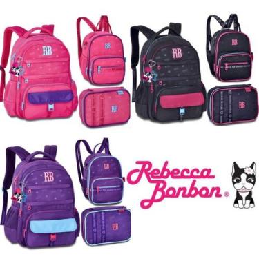 Imagem de Rebecca Bonbon Kit Mochila de Costas Urban Mix Original Lancheira Térm