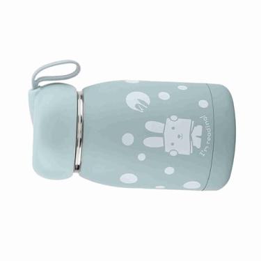 Imagem de Cosiki Caneca de Copo de Vácuo Com Padrão de Coelho Adorável de Aço Inoxidável à Prova de Vazamento Garrafa de água Isolada para Viagens, Escola 1 * Copo de Vácuo (Azul)