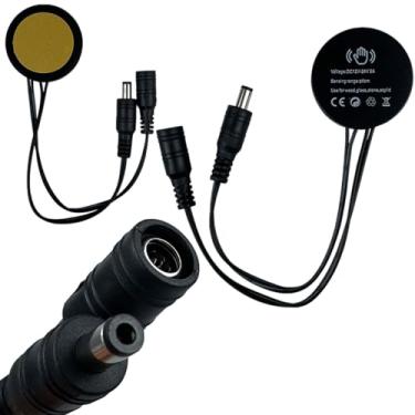 Imagem de Interruptor Sensor de Toque 5A Touch Dimmer Madeira Espelho Led Preto