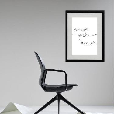 Imagem de Quadro Minimalista Amor Gera Amor - 60X48Cm