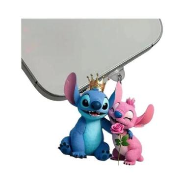 Imagem de Protetor De Poeira Para Telefone Disney Stitch Tipo-C Para Porta De Ca