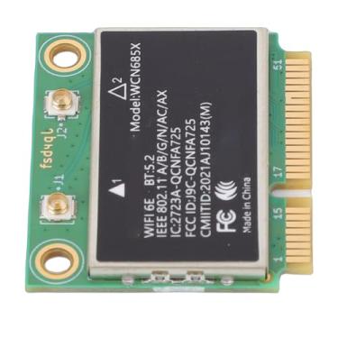 Imagem de Qinlorgo Placa Sem Fio WiFi 6E WCN685X QCNFA725, Adaptador de Rede Tri Band, Adaptador Mini PCIE 5.2 Com Conexão Estável, Ideal para PC Wins 10/11