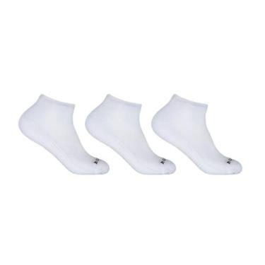 Imagem de Kit Meias Hoahi Cano Curto 3 Pares HWC18003B, Branco