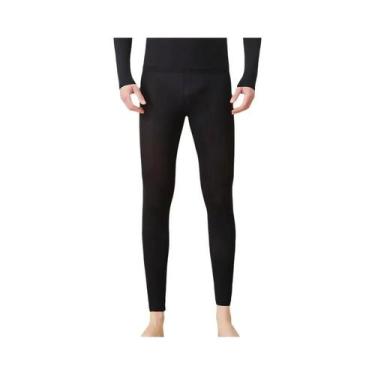 Imagem de Conjunto De Roupa Térmica Masculina Ultrafina Heattech Com Ácido Hialu