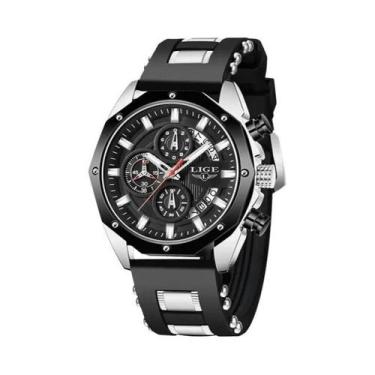 Imagem de Relógio Esportivo Luxuoso Masculino LIGE, Relógio De Pulso De Quartzo 
