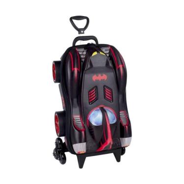 Imagem de Mala De Viagem Infantil Com Rodinha Batmóvel Batman 3d
