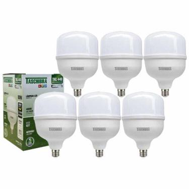 Imagem de Kit 6 Lampada Led Bulbo 80w E27 Luz Neutra 4000k High Led - Taschibra