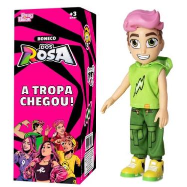 Imagem de Boneco Void Dos Rosa Youtuber Infantil Articulado 26Cm - Baby Brink
