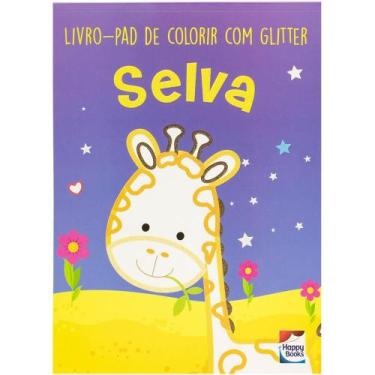 Imagem de Livro - Livro-pad de colorir com Glitter: Selva