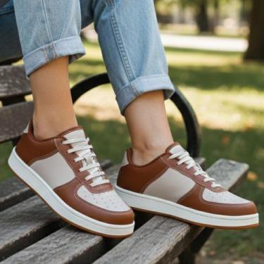 Imagem de Tênis Sneakers Moda Casual Social Feminino Masculino Caminhada e Acade