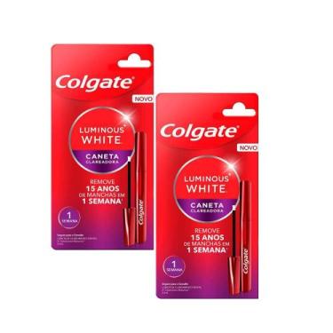 Imagem de Kit 2 Canetas Clareadoras Dental Colgate Luminous White Gloss 2.5ml