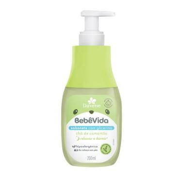 Imagem de Sabonete Líquido Bebê Vida Davene Camomila 200ml Hipoalergênico Relaxa