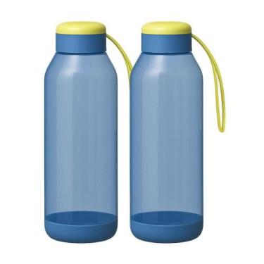 Imagem de Kit 2 Garrafinhas Squeeze De Água Esporte Ultra 1 Litro Garrafa Treino