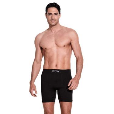 Imagem de Cueca Long Leg Masculina Boxer Comprida Trifil, G, Preto