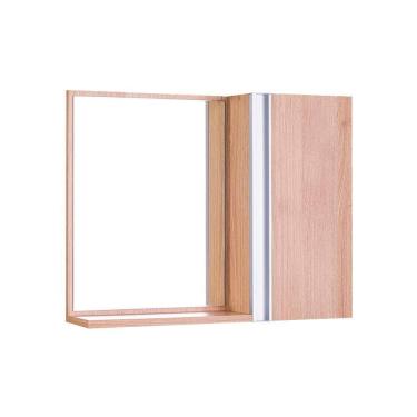 Imagem de Espelho para Banheiro com Armário Carvalho Barra Vertical