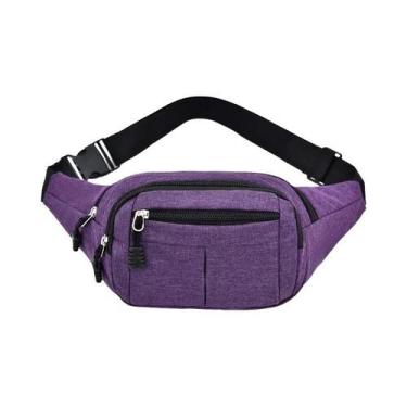 Imagem de Bolsa De Cintura Unissex Impermeável De Lona Para Esportes Ao Ar Livre