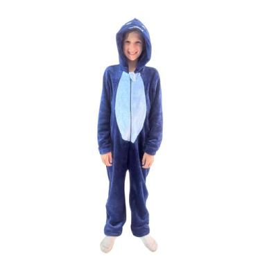 Imagem de Macacão Juvenil Fantasia Dino Unicórnio Panda Urso Com Capuz - Fofotin