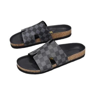 Imagem de Chinelos  Masculinos Confortáveis Ultra-Leves Minimalistas Para Praia 