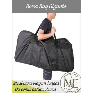 Imagem de Bolsa Mala de Viagem Gigante  Sacola Sacoleira com Alça Dupla e Zíper 