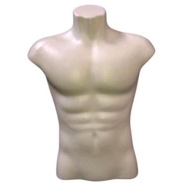 Imagem de Manequim Busto Masculino - FREITTASEXPO, Branco