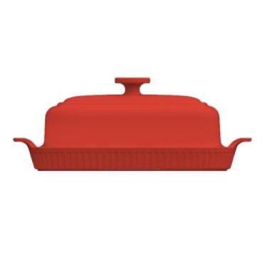 Imagem de Manteigueira Linha Assar E Servir Vermelho com 20 cm Germer - Germer P