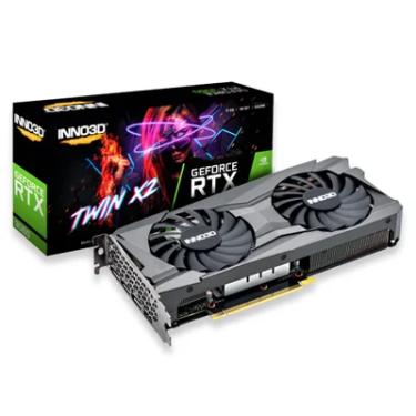 Imagem de Placa De Vídeo Rtx3050 8gb Twin X2 V2 Gddr6 Inno3d - N30502-08d6-1711va41