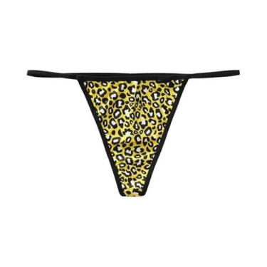 Imagem de Calcinhas Sexy Sem Costura Para Mulheres Com Estampa De Leopardo Em Vá