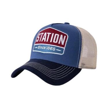 Imagem de Boné De Beisebol Unissex Respirável Com Tela E Estampa De Letras STATI