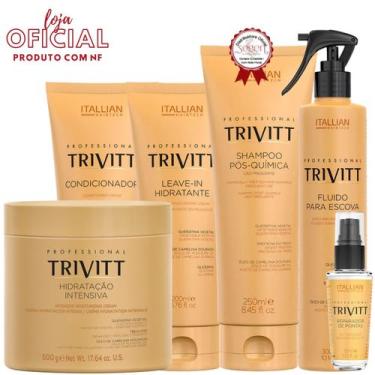 Imagem de Trivitt: Fluído para Escova, Hidratação 500g, Kit Homecare com Leave-I