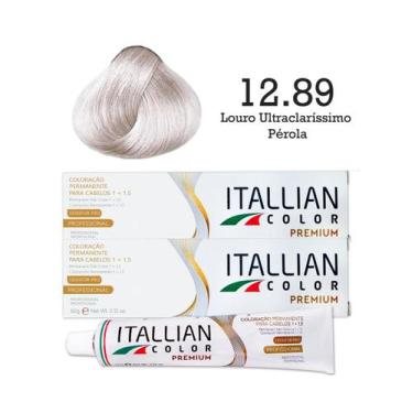 Imagem de 2 Unidades Coloração Itallian Color 12.89 Louro Ultraclaríssimo Pérola