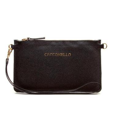 Imagem de Bolsa Couro Preto Cecconello 1270002-12, Unica, U