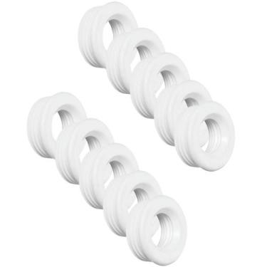 Imagem de Kit 10 Espude para Ligacao de Vaso Sanitario Tigre PVC Branco
