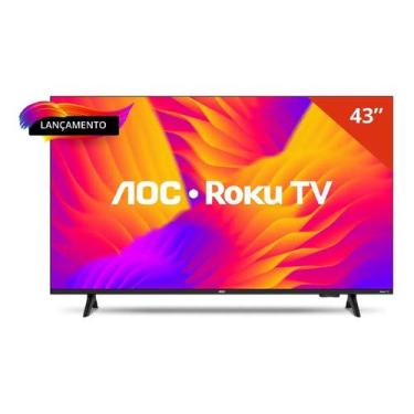 Imagem de Smart Tv 43 Aoc Led Roku Full Hd Wi-fi 60hz Hdmi Usb