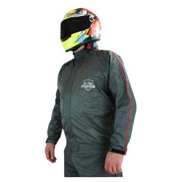 Imagem de Capa de Chuva Force Confort Nylon Conjunto Cinza EGG Grande - PIRACAPA
