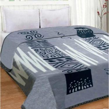 Imagem de Cobertor Casal Raschel Plus Estampa Belmeken 1,80m x 2,20m - Jolitex T