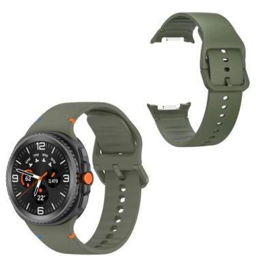 Imagem de Pulseira silicone com fecho inox para G. Watch 8 46 SM-L505 - Genérica