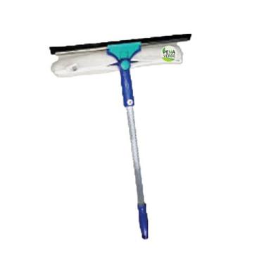 Imagem de Rodo Combinado 2 em 1 Limpa Vidros 35cm + Com Cabo E Lavador 55 cm Par
