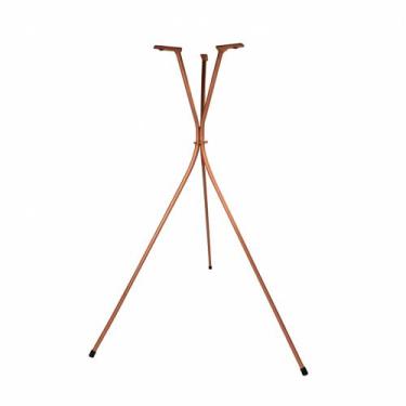 Imagem de Base Tripé Pé de Mesa 45cm Cobre Metálico Mesinha Lateral Bistrô Decor