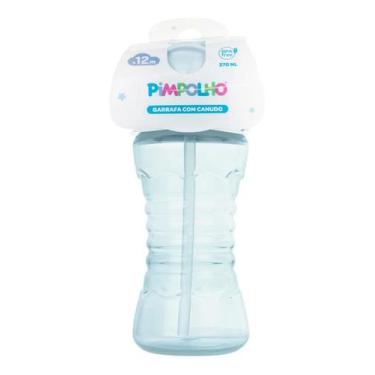 Imagem de Garrafa Infantil Pimpolho com Canudo de Silicone Antivazamento Rosa 27