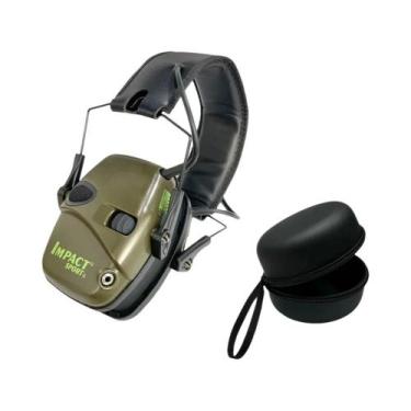 Imagem de Protetores Auriculares Eletrônicos Para Tiro Com Amplificação De Som E