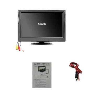 Imagem de Monitor Universal Para Carro De 5 Polegadas AHD CVBS Com Tela LCD IPS 