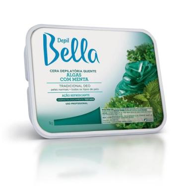Imagem de Cera Depilatória em Barra Algas Com Menta Deo Depil Bella 1kg