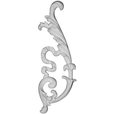 Imagem de Ekena Millwork ONL13X06X00KI-R 33 L x 16 1/4 A x 3/4" P Kirke Onlay, Direita, Primed de Fábrica Branco