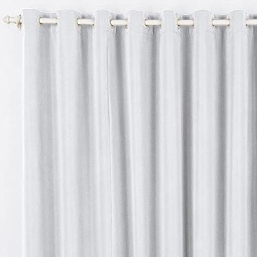 Imagem de Cortina Tóquio Varão Simples Tecido Oxford 4,00m x 2,80m Janela Quarto Sala - Branca