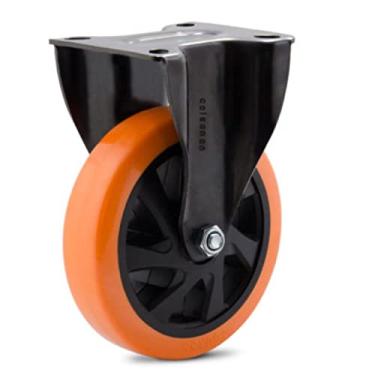 Imagem de Rodízio fixo com placa 5" linha black poliuretano (pu) - Colson