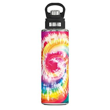 Imagem de Tervis Copo térmico de algodão Candy Tie Dye com paredes triplas, garrafa de boca larga de 1,13 ml, aço inoxidável