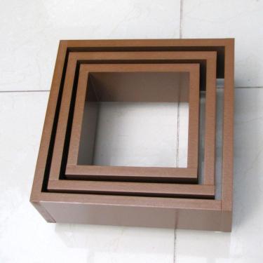 Imagem de Nicho Decorativo Mdf Kit 3 Unidades - Cor Marrom
